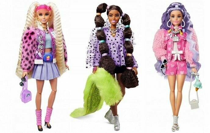 Barbie Кукла Экстра с переплетенными резинками хвостиками - фото №16