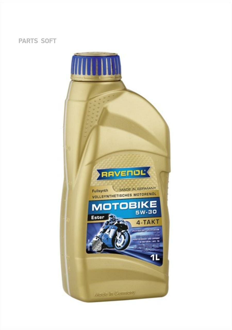 RAVENOL 1171101-001-01-999 Моторное масло RAVENOL Motobike 4-T Ester SAE 5W-30 (1л) new