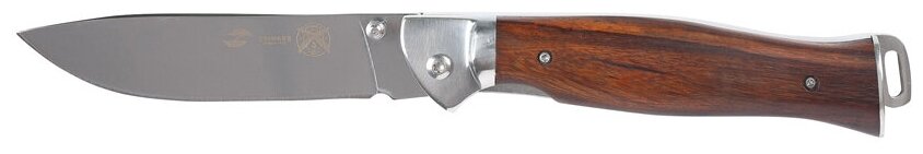 Нож складной Stinger, клинок из нержавеющей стали 10,6 см, рукоять из стали и дерева коричневого цвета (FK-9903)
