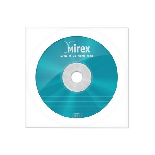 диски mirex cd rw case box 25 шт 700мб 4х 12x ul121002a8m Диски Mirex CD-RW (1 шт.) 700Мб 4х-12x (UL121002A8C)