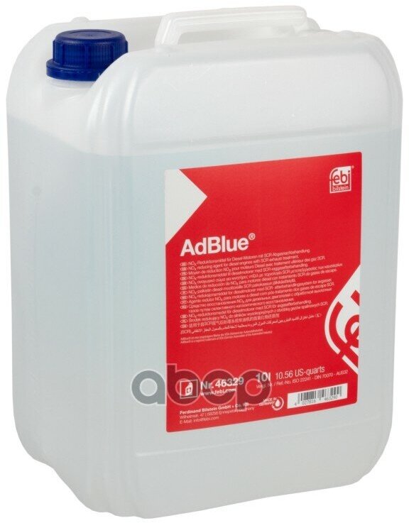 Жидкость Adblue 10Л Допуск 352,1. Мочевина Febi арт. 46329