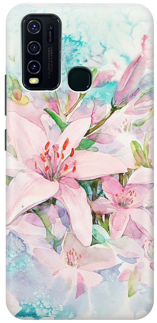 RE: PA Чехол - накладка ArtColor для Vivo Y30 с принтом "Нежные розовые цветы"