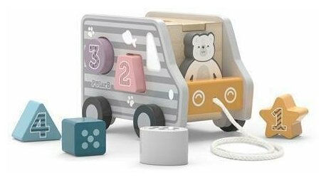 Каталка Viga Toys PolarB Машинка-сортер (44041) - фото №8