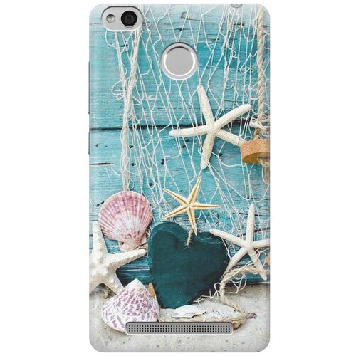 фото Cиликоновый чехол на xiaomi redmi 3 pro / сяоми редми 3 про с принтом "морские звезды" gosso