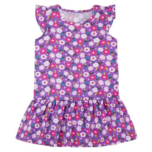 Платье У+, размер 110-116, фиолетовый школьный фартук у размер 110 116 фиолетовый