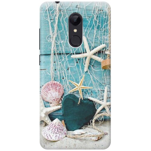 фото Cиликоновый чехол на xiaomi redmi 5 / сяоми редми 5 с принтом "морские звезды" gosso