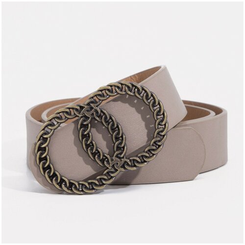 фото Ремень жен 06-01-01-04 катя. 3.3*0.2*110см. гладкий. пряжка металл. серый 5140485 сима-ленд