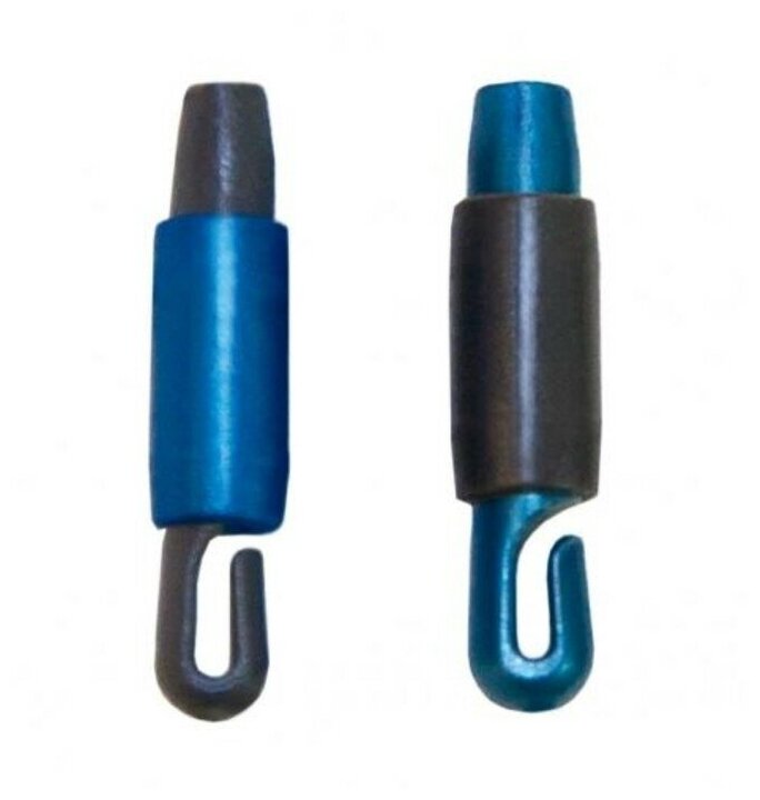 Коннектор для крепления лески к удилищу серо-синий перламутр (стонф) 20 (уп/10шт.)