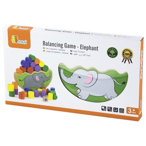 настольная игра viga балансирующий слон 24 шт Настольная игра Viga Балансирующий слон, 24 шт.
