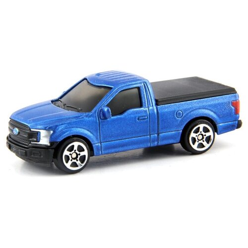 Машина металлическая RMZ City 1:64 Ford F150 2018 (цвет синий) машина металлическая rmz city 1 32 ford f150 2018 зеленый матовый цвет двери открываются