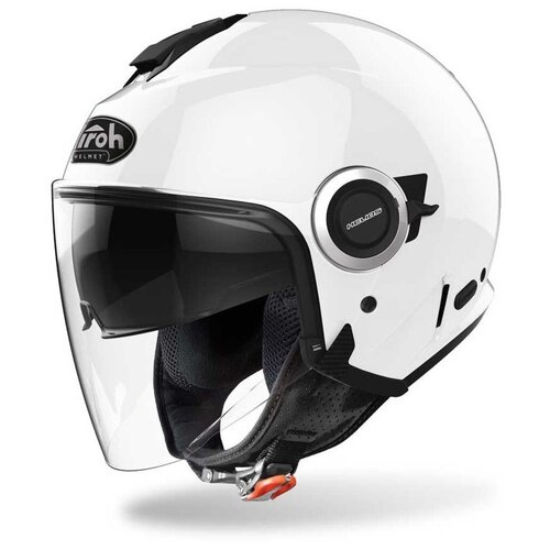 фото Шлем открытый airoh helios, глянец, белый, размер l airoh helmet