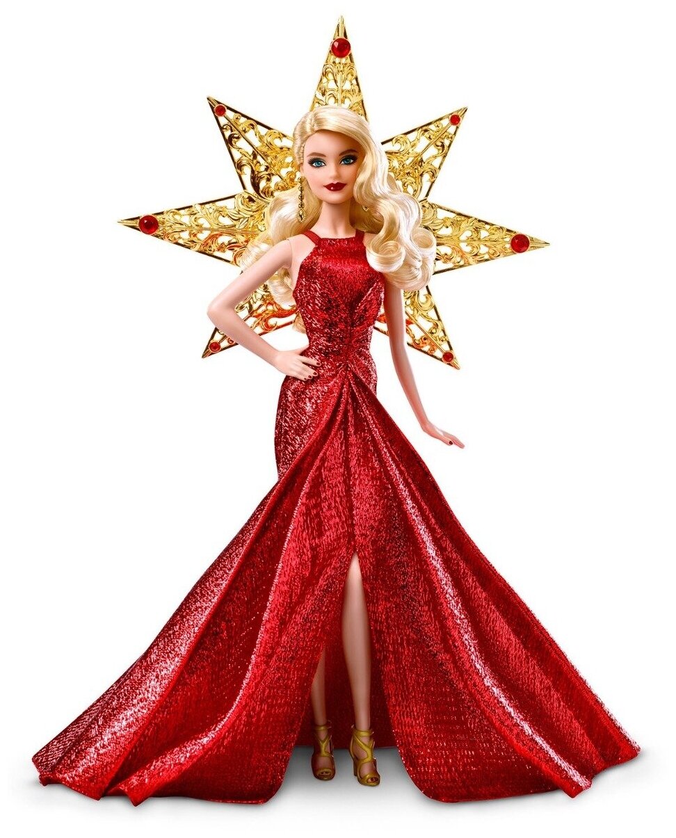Кукла Barbie 2017 Holiday Doll (Барби Праздничная 2017 блондинка)