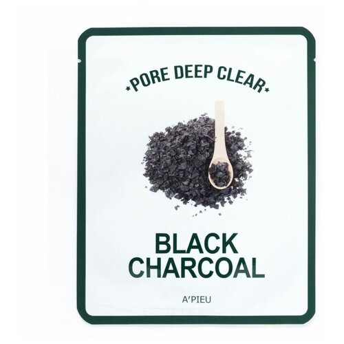 A'pieu Pore Deep Clear Black Charcoal Mask (25 г) Глубокоочищающая маска для лица