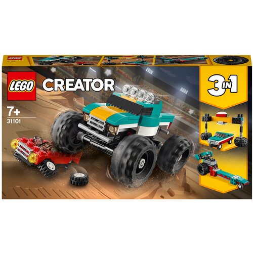 конструктор lego creator polybag rock monster truck монстр трак 54 деталей 30594 Конструктор LEGO Creator 31101 Монстр-трак, 163 дет.