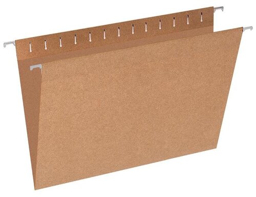 Attache Подвесная папка Economy Foolscap, картон, 10 штук, 345x240мм, коричневый