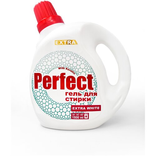 Perfect | Гель для стирки кондиционер 2 в 1, Extra White, 1500 мл