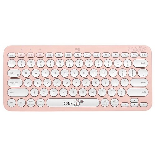 Беспроводная клавиатура Logitech K380 Line Friends Multi-Device Cony розовый, русская