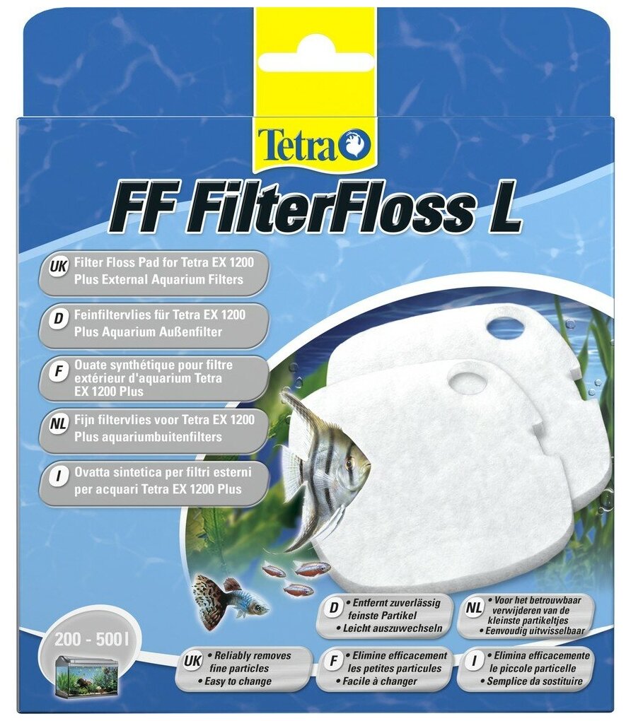 Сменные губки для фильтра Tetra FF FilterFloss L (2 шт.), мелкопористые