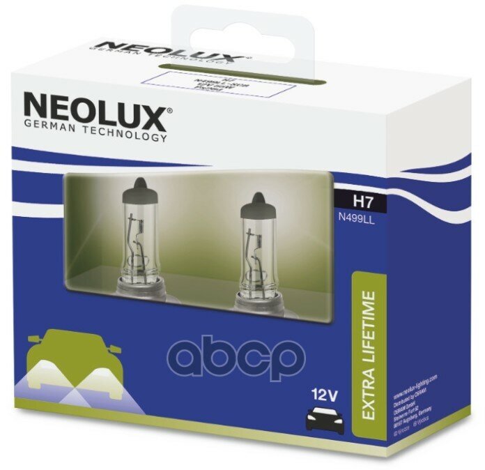 Лампа Neolux Галогеновая H7 Px26d 55W Neolux арт. N499LL2SCB