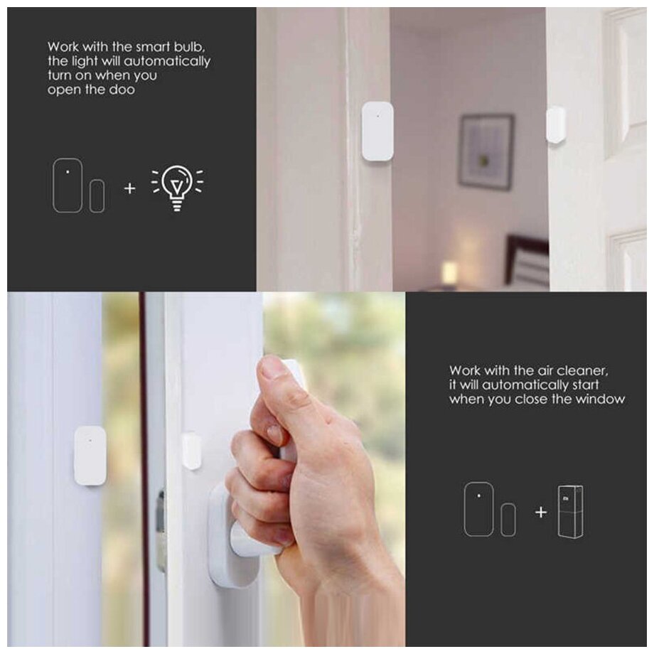 Датчик открытия дверей и окон Xiaomi Mi Smart Home Window and Door Sensor (MCCGQ01LM) белый - фотография № 10
