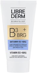 Librederm BRG + витамин В3 Осветляющий регулярный крем от пигментных пятен для лица и тела, 50 мл