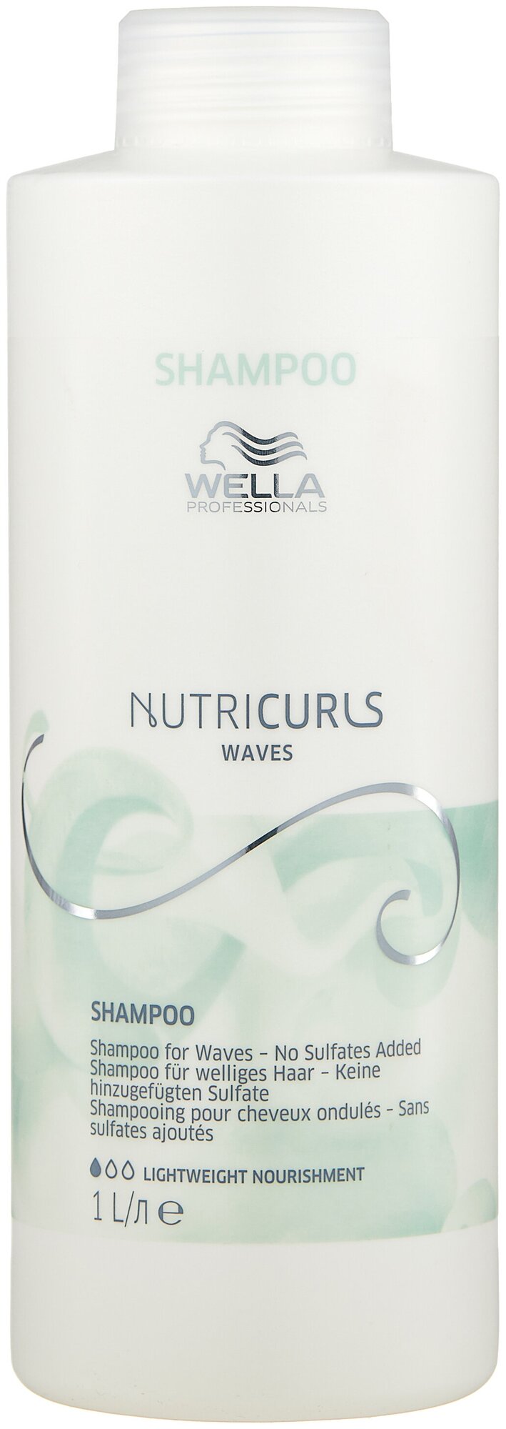 Безсульфатный шампунь для вьющихся волос Shampoo for Waves - No Sulfates Added, 250 мл (, ) Wella Professionals - фото №1