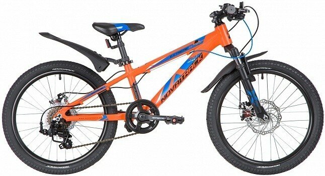 Велосипед для подростков NOVATRACK EXTREME 20 оранжевый (20AH7D. EXTREME. OR20)