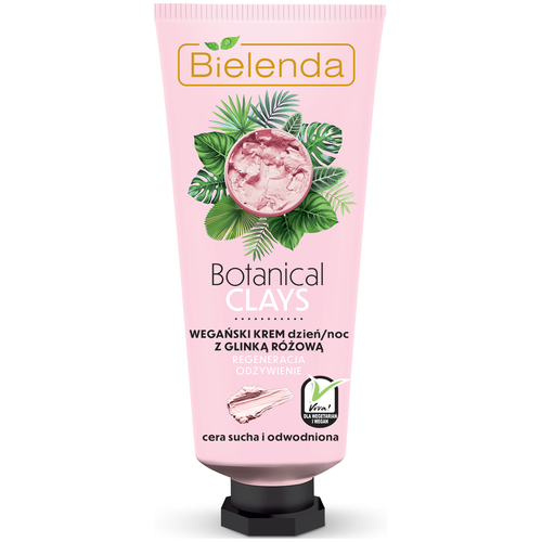 Bielenda Botanical Clais Веганский крем день/ночь нормализующий с розовой глиной и экстрактом ягод асаи, для сухой, обезвоженной и чувствительной кожи, 50 мл