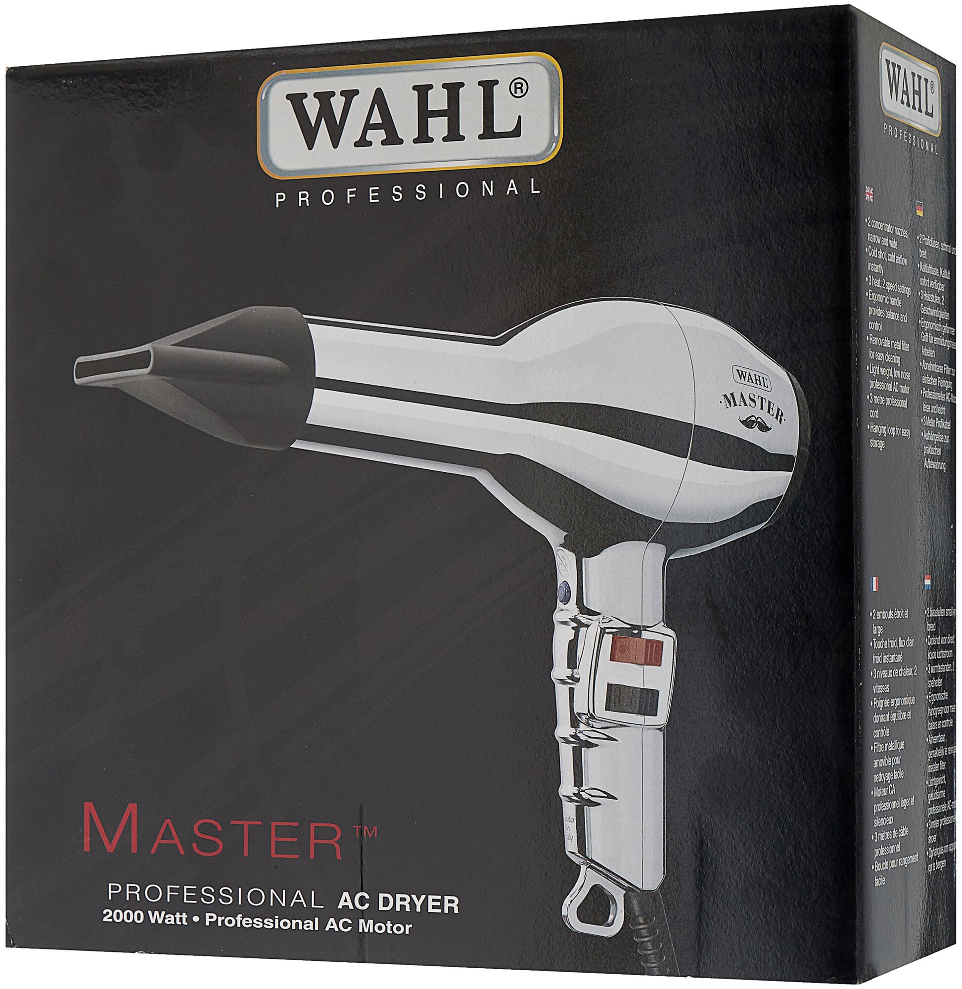 Фен Wahl Hair Dryer Master 2000Вт серебристый - фотография № 5