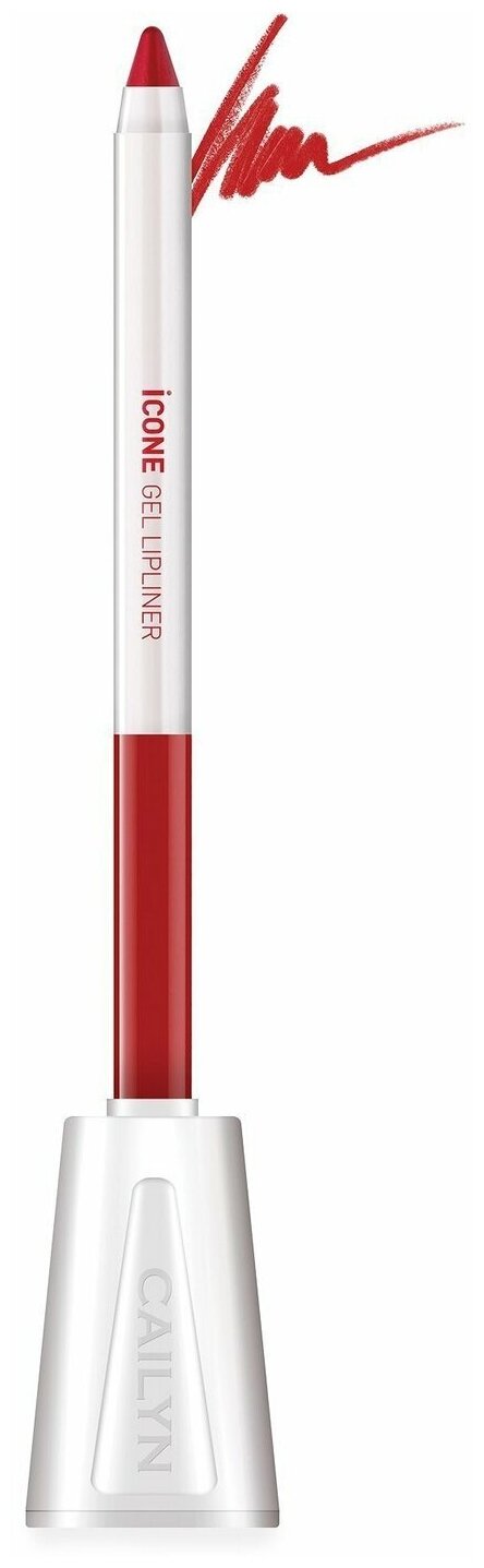 CAILYN Карандаш для губ ICone Gel LipLiner with Sharpner Holder оттенок L01 Apple Redр