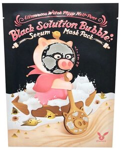 Elizavecca Witch Piggy Hell-Pore Black Solution Bubble Serum Mask Pack Маска для лица тка