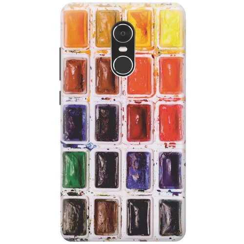 фото Cиликоновый чехол на xiaomi redmi note 4 / сяоми редми ноут 4 с принтом "палитра красок" gosso