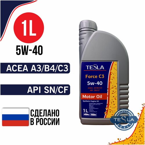 Моторное масло TESLA Force C3 5w-40 синтетическое 4 л