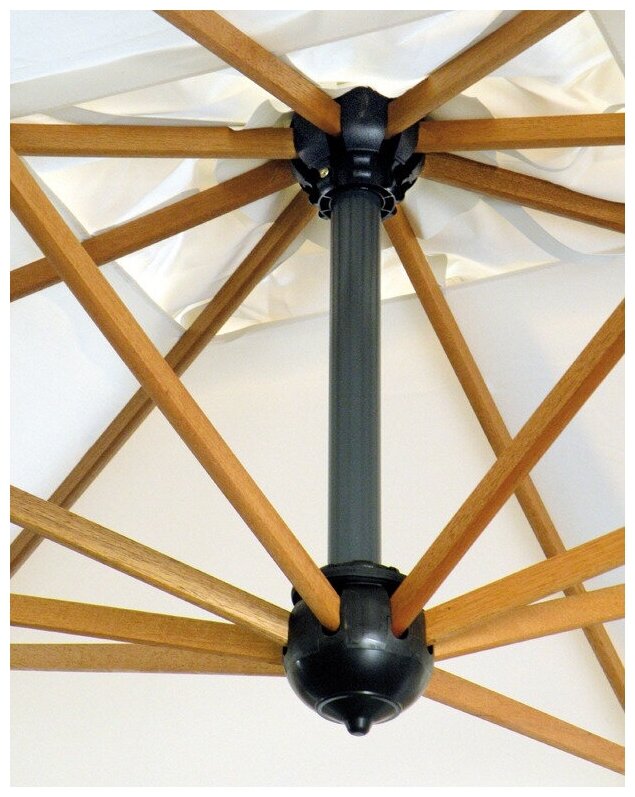 Зонт с боковой опорой Scolaro Palladio Braccio, 3х3 м, слоновая кость - фотография № 8