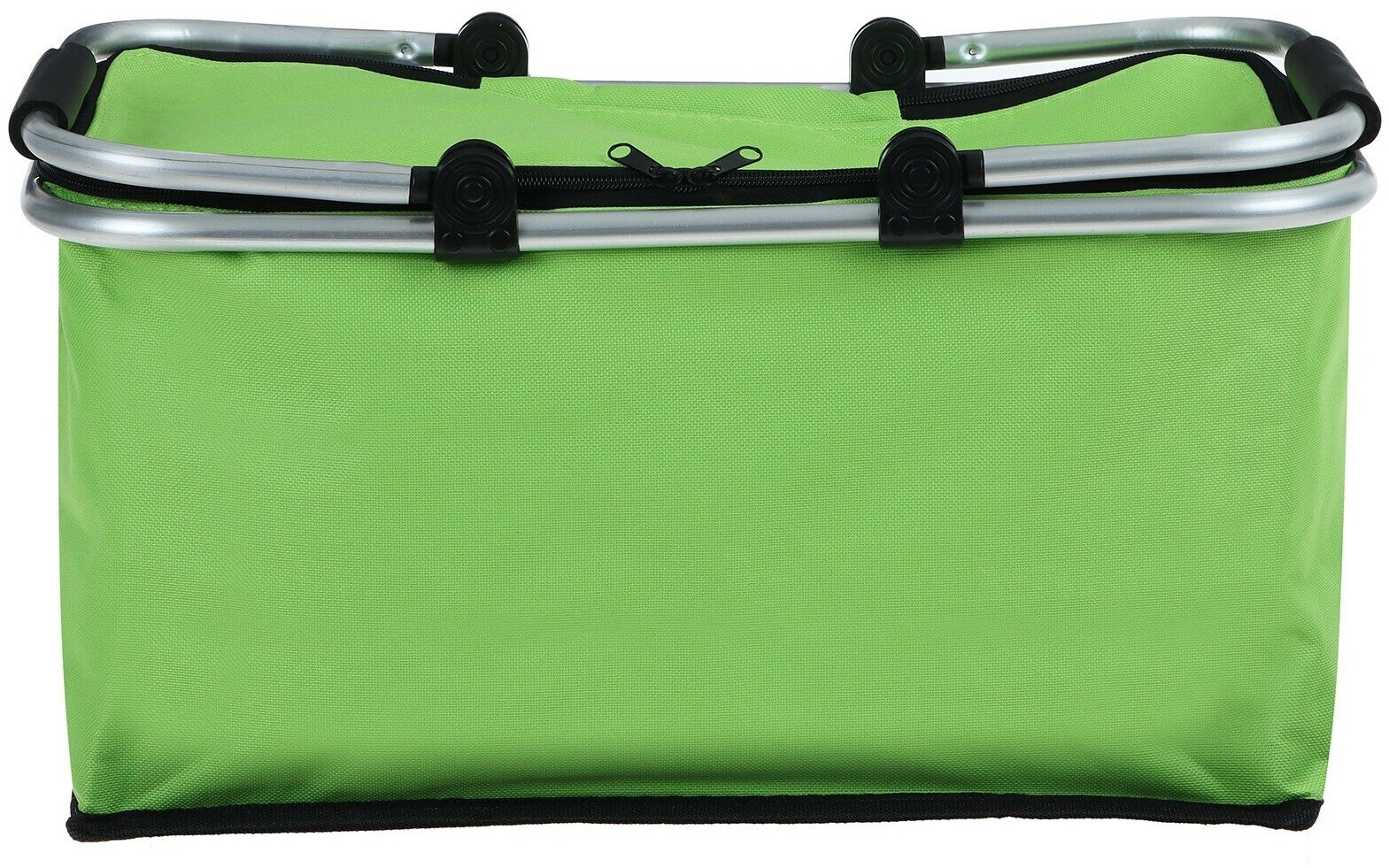 Корзина Maclay, для пикника, складная, цвет зеленый - фотография № 2