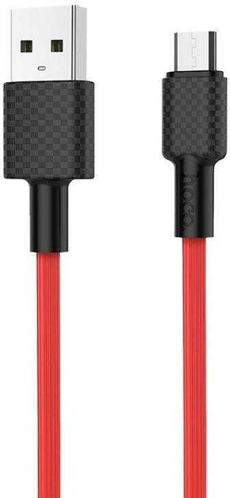 Кабель USB MicroUSB Hoco X29 <красный>