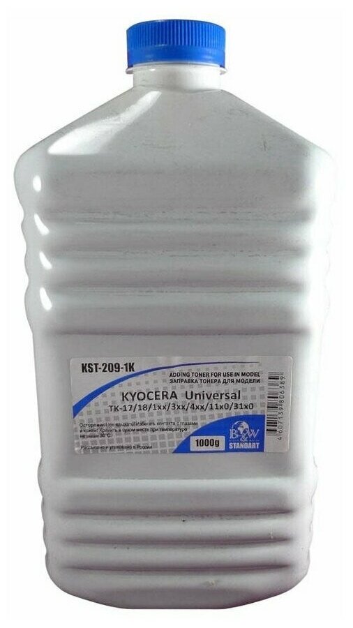 Тонер для Kyocera KST-209-870 (фл. 870г) Black&White Standart фас. Россия