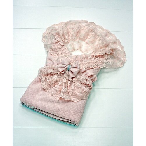 Набор для выписки (весна-лето) для младенца 5 предметов Розовый (вафельный) арт. БД-01022-Б-2