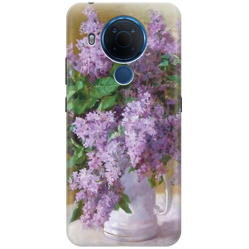 фото Cиликоновый чехол на nokia 5.4 / нокиа 5.4 с принтом "букет сирени" gosso