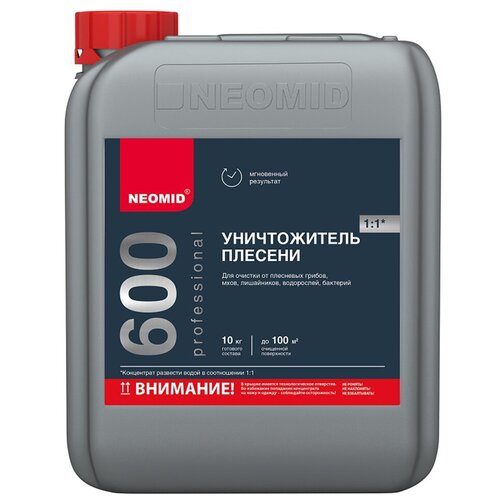 NEOMID 600 уничтожитель плесени с минеральных поверхностей, концентрат 1:1 (5л)