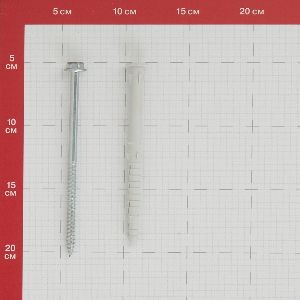 фасадный дюбель с шурупом шест.гол. с шлицем torx пресйба 10x140 (4 штуки)-пакет tecfi - фото №13