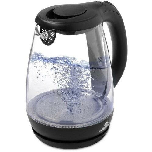 Чайник электрический Добрыня DO-1238B стекло 18 л 1800 Вт подсветка черный 599000₽