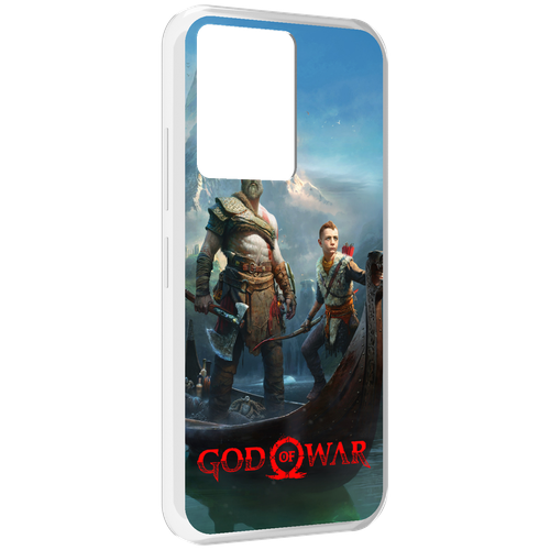 Чехол MyPads God Of War Кратос Атрей для Infinix Note 12 5G X671 / Note 12 Pro 5G задняя-панель-накладка-бампер чехол mypads the last of us part ii для infinix note 12 5g x671 note 12 pro 5g задняя панель накладка бампер