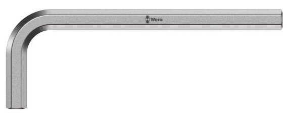 Ключ Г-образный Wera WE-021015, хромированный, 2.5 x 56 мм