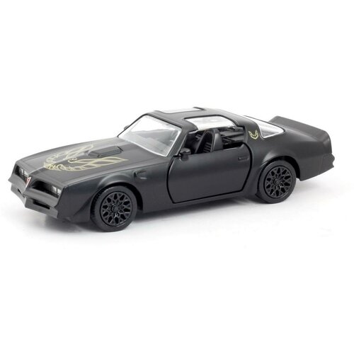 Машина металлическая RMZ City 1:32 Pontiac Firebird 1978, черный матовый цвет, двери открываются машина металлическая rmz city 1 32 pontiac firebird 1978 инерционная черный матовый цвет uni fortune [554056m]