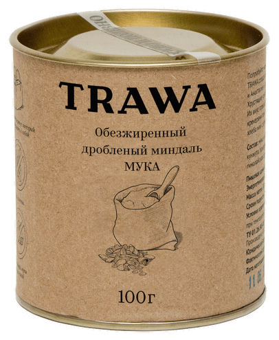 Trawa Мука из обезжиренного и дробленого миндального ореха 100 грамм