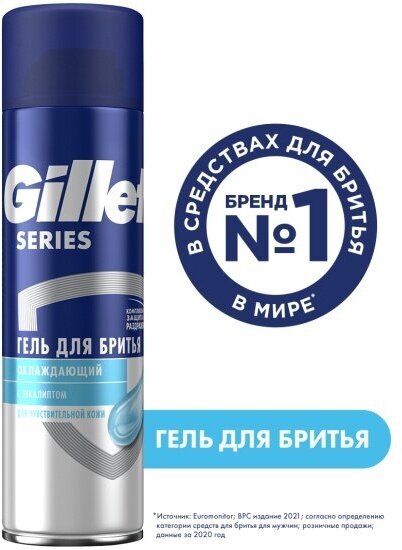 Гель для бритья Gillette Series Охлаждение, 200 мл