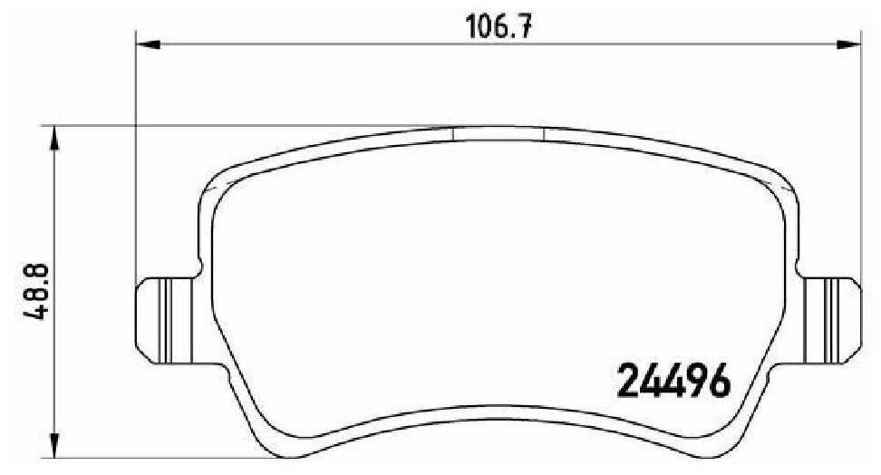 Колодки тормозные дисковые перед, BREMBO P86021