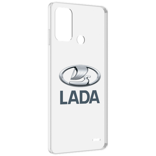 Чехол MyPads Lada-ваз-4 мужской для ZTE Blade A52 задняя-панель-накладка-бампер