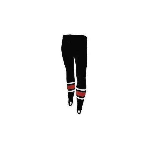Рейтузы хоккейные вязаные Mad Guy YTH чёрные/белые/красные (размер 2 (длина 135 см))
